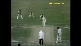 Geoff Boycott out hooking from the  last ball of the days play