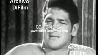 Boxing Oscar Bonavena talks about the fight with Muhammad Ali in the USA 1970 FOOTAGE ARCHIVE