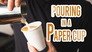 Latte Art Tutorial - How to make Latte Art in a Paper Cup