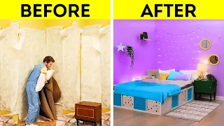 JAW-DROPPING ROOM TRANSFORMATION | Cheap Home Decor And DIY Furniture Ideas