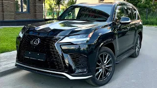 Черный LEXUS LX600 F-sport 2023 В ПРОДАЖЕ!