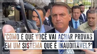 Nos EUA, Bolsonaro lança dúvida sobre eleição no Brasil e diz que deixou tese de fraude contra Trump