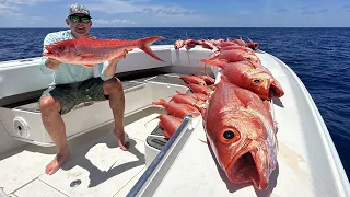 My Furthest Trip Offshore, 340 miles RT! (Queen Snapper & Catfish Catch Clean & Cook)