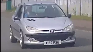 Peugeot 206 3ltr V6. 8000rpm screamer. Awesome sounds!