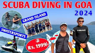 Scuba Diving in Goa 2024 | Grand Island Trip & 5 Watersports Combo | Goa Vlog