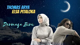 Thomas Arya  Ft Elsa Pitaloka -  Dermaga Biru | Video Lirik | Lagu Slow Rock Terbaik