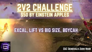 🔴 LIVE | ExCaL, LifT^TrucK vs BiG^SiZe, BoYcaH | $50 2v2 Challenge by Apples | C&C Zero Hour