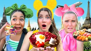 Eating Most VIRAL Foods from Around the World! 🌎 DiSNEY STYLE