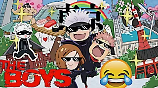 Jujutsu Kaisen funny moments in Hindi😂 || Gojo & Yuji Thug life moments || The Boys Meme #gojo #jjk