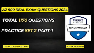 AZ 900 Exam Questions 2024 || AZ 900 Dumps 2024 || Practice Set 2 || Part-1