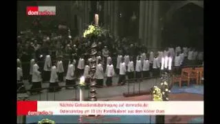 Osternacht im Kölner Dom 2013: Segen und Auszug