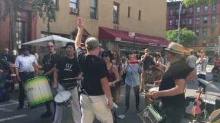 Brazilian Drum group at street party 2016 09 17 13 29 43