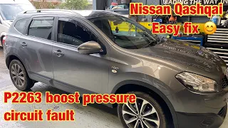 Nissan Qashqai, P2263 boost pressure circuit 2 def