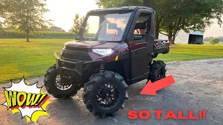 Polaris XP 1000 gets HUGE 33'S WITH 2 INCH FOWARD A-ARMS!!