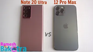 Samsung Galaxy Note 20 Ultra vs iPhone 12 Pro Max SpeedTest and Camera Comparison