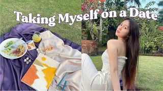 Taking myself on a date 🤍 | aesthetic vlog