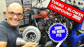 COMPOUND BOOST JUNKYARD 3800 V6   TURBO & M90 SUPERCHARGER-L32 V6 MODS PART 3