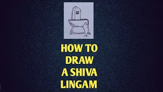 HOW TO DRAW A SHIVA LINGAM | SHIVA LINGAM DRAWING | GOD SHIVA LINGAM ART WORK