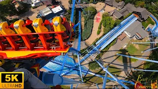 Griffon POV 5K 60fps Back Row B&M Dive Machine Busch Gardens Williamsburg, VA