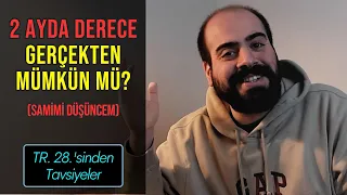 2 Ayda Derece Yapılabilir mi? (Samimi Düşüncem) #yks #tyt