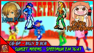 Sunset Riders - Speedrun em 16:41 - Billy & Bob - Ft. Matt Plays [WR]