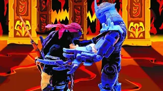 TMNT Stop Motion - Raphael vs Shredder (Movie Scene)