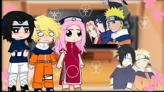 Equipo 7 reacciona a sus tik toks+SasuNaru