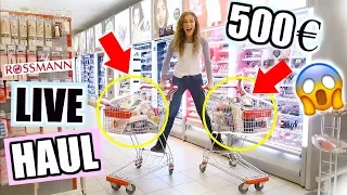 krassester LIVE HAUL meines Lebens! Ich darf Nachts allein im Rossmann 500€ ausgeben ♡ BarbaraSofie