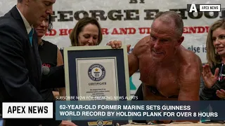62 year old former Marine sets Guinness World Record by holding plank for over 8 hours