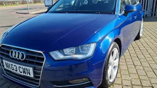 2013 63 AUDI A3 1.6 TDI SPORT 5d 104 BHP