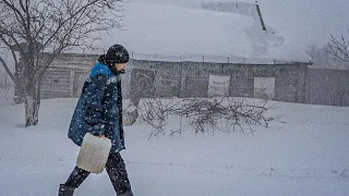 A day in the life of a Russian village boy. Without water heat and toilet.