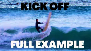 How to KICK OFF a Wave on a Longboard (FULL EXAMPLES) - Try This! - Tip Time : Longboarding advice