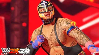 WWE 2K24 - Triple H vs Rey Mysterio vs Stone Cold vs The Undertaker | Fatal-4-Way PC [60FPS]