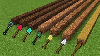 Which shovel is faster in Minecraft?