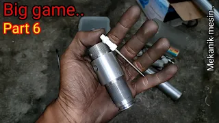 Made a valve for high pressure from an old screwdriver