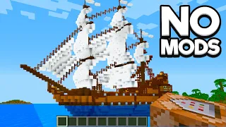 DRIVABLE Ship in Vanilla Minecraft