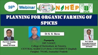 Webinar 16 - Planning for Organic Farming of spices
