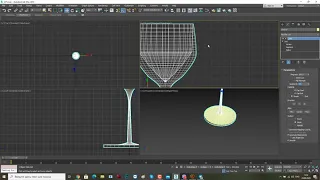 Бокал с гранями в 3dsmax