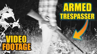 Armed TRESPASSER Caught On VIDEO At The OFF GRID Tiny House Property