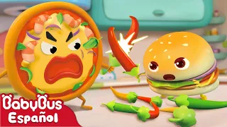 Guerrero Hamburguesa vs Legión de Pizza | Canciones Infantiles | Video Para Niños | BabyBus Español