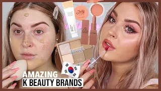 i love kbeauty brands! 🇰🇷 turning myself in to a glam fairy with korean makeup