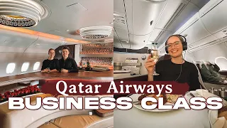 Qatar Airways Business Class A380 (Doha - London) Perfect Way to Start Our European Summer Travels!