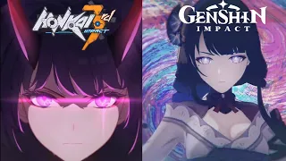 Every Honkai and Genshin Same Characters/Expy/Counterparts so far