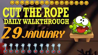 Cut The Rope Daily January 29 | #walkthrough  | #10stars | #solution
