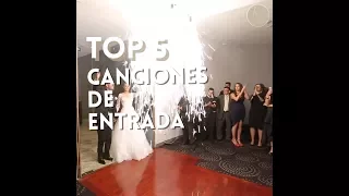 Top 5 canciones de entrada para los novios