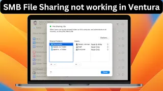 SMB File Sharing not working in Ventura