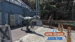 Raptor Encounter Blue | Jurassic Park | Universal Studio Hollywood | May 2024