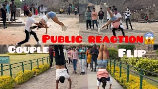 Public Reaction || Stunt In Public || Couple Stunt ||