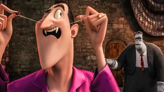 Frank Tries On Draculas' Cape Scene - HOTEL TRANSYLVANIA 2 (2015) Movie Clip