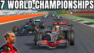 EVERY Lewis Hamilton's F1 Champion Cars in a RACE